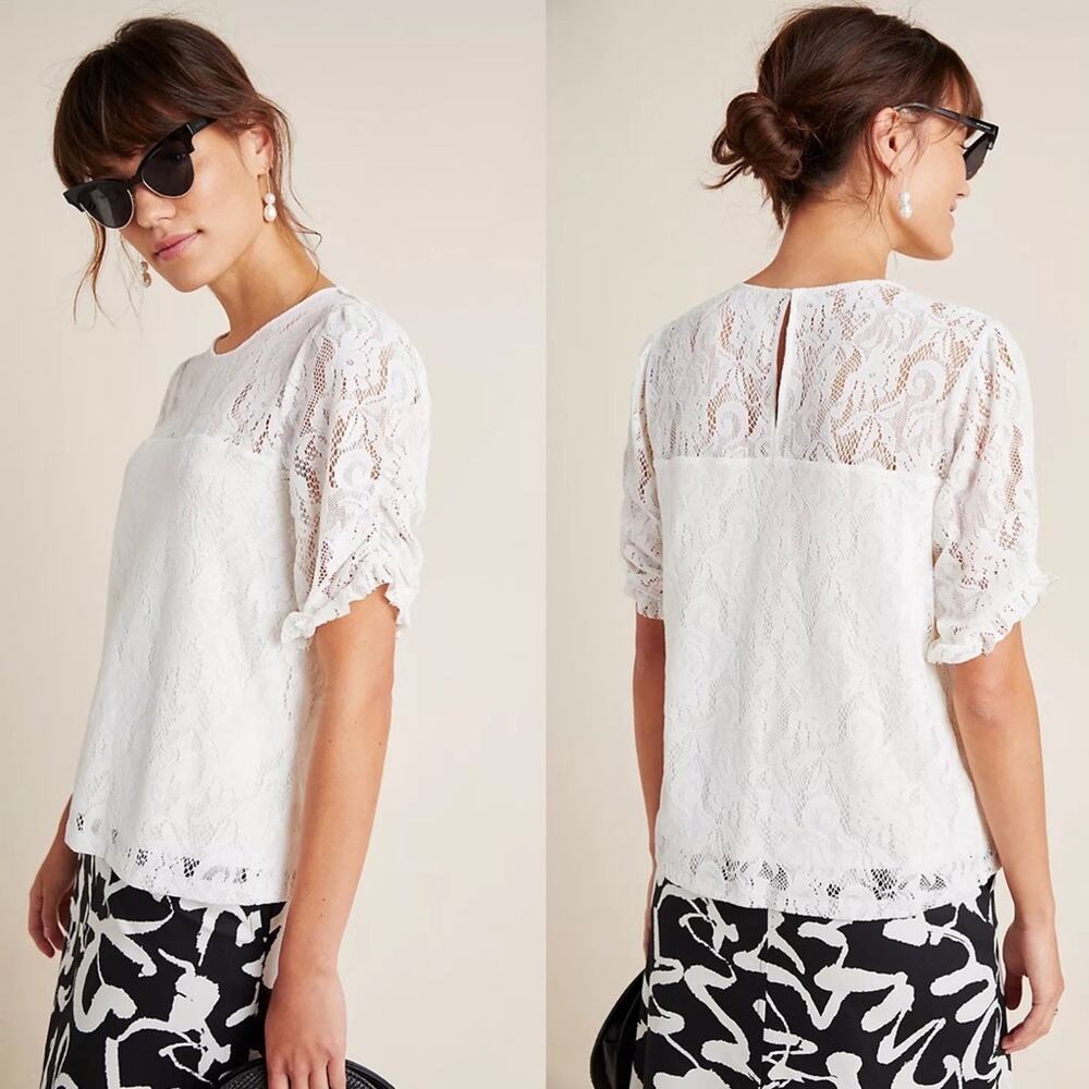Anthropologie Parvati Lace Top size XS